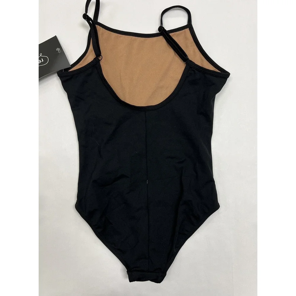 Revolution Dance‎ Wear NWT Black Girls Large Scoop Back Skinny Straps